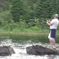 Casting from the shore