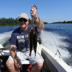 Happy fisherman at Ritchie's End of Trail