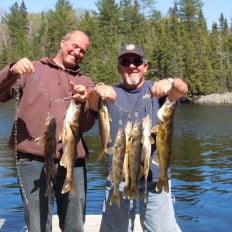 Fishing on Lake Biscotasi