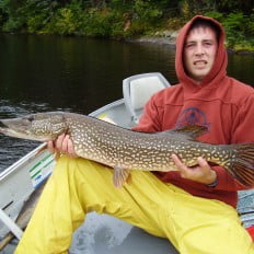 Northern pike fishing