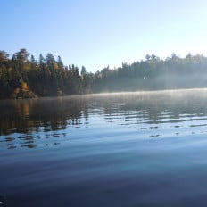 Lake Biscotasi with Morning Fog